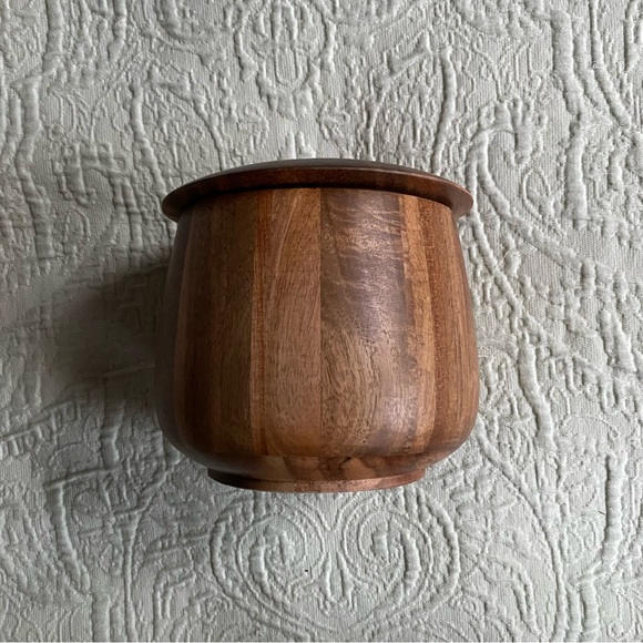 ryze Other - New RYZE Wood Mushrooom Coffee Container Acacia Wood Storage Container with Lid